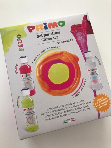 Kit para slime flúor de dos colores